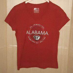 University Of Alabama Crimson Tide Womens Red Logo Tee
